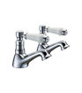 Millers Bath Pillar Taps - Chrome