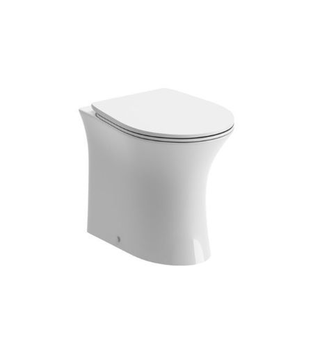 Queensway Rimless Back To Wall WC & Soft Close Seat