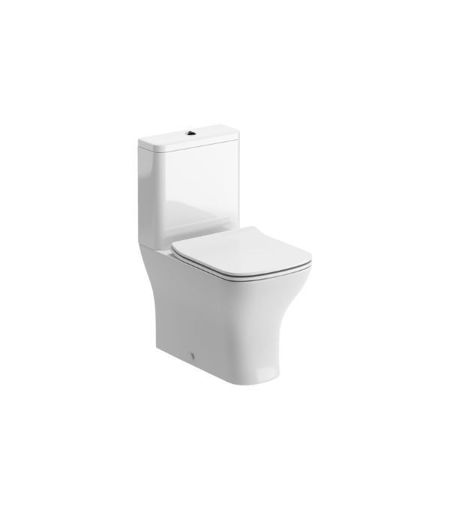 Cedar Short Projection Close Coupled Fully Shrouded WC & Slim Soft Close Seat