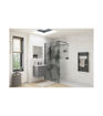 Coniston 1200mm Leaf Design Wetroom Panel - Black
