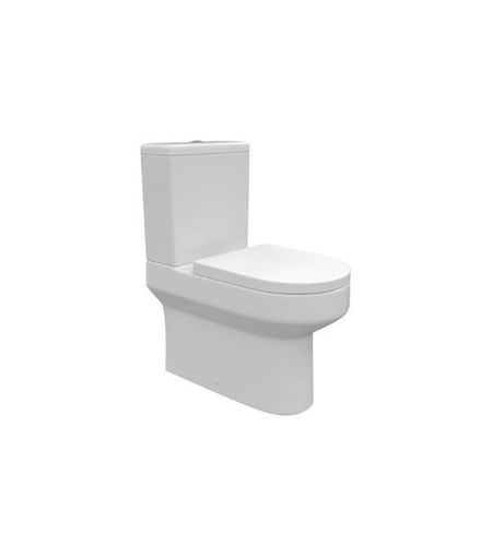 Larchwood Rimless Close Coupled Fully Shrouded WC & Soft Close Seat