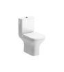 Cedar Rimless Short Projection Close Coupled Open Back WC & Wrapover Soft Close Seat