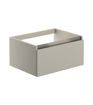 Carton 600mm 1 Drawer Wall Hung Basin Unit (No Top) - Latte