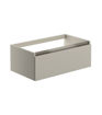 Carton 800mm 1 Drawer Wall Hung Basin Unit (No Top) - Latte