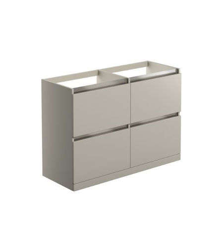 Carton 1200mm Floor Standing Basin Unit Run (No Top) - Latte