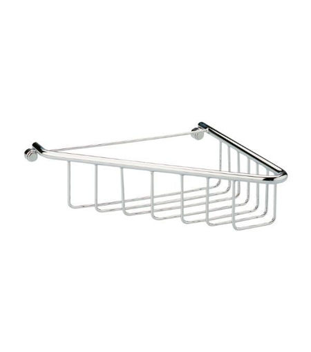 Steele 1-Tier Corner Shower Caddy - Chrome