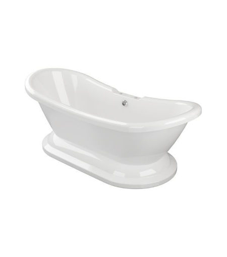 Grasmere Freestanding 1760x700x720mm 2TH Bath w/Base - White