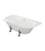 Princess Freestanding Back To Wall 1700x800x600mm 2TH Bath w/Feet - White