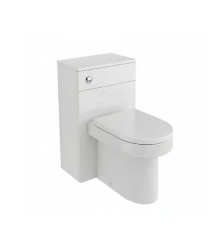 Vivian 500mm WC Unit & BTW Pan Pack - White Gloss