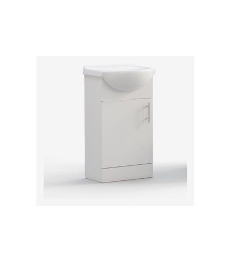 Vivian 450mm Basin Unit & Basin - White Gloss