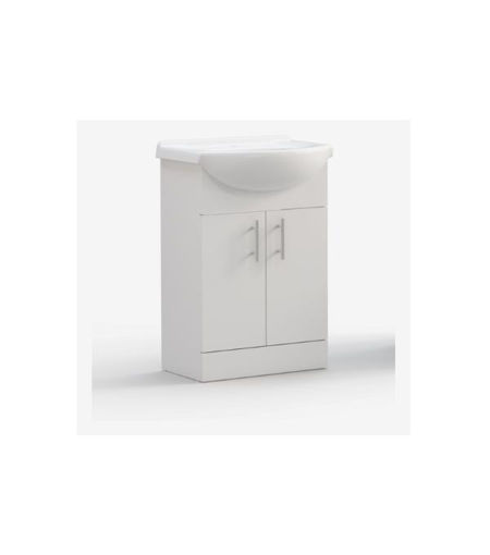 Vivian 560mm Basin Unit & Basin - White Gloss