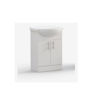 Vivian 560mm Basin Unit & Basin - White Gloss