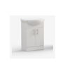 Vivian 655mm Basin Unit & Basin - White Gloss