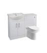 Vivian 560mm Basin Unit & WC Unit Pack - White Gloss