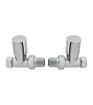Picture of  Patterned Chrome Radiator Valves - Straight