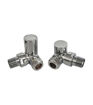 Patterned Chrome Radiator Valves - Corner