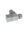 Square Chrome Radiator Valves - Angled