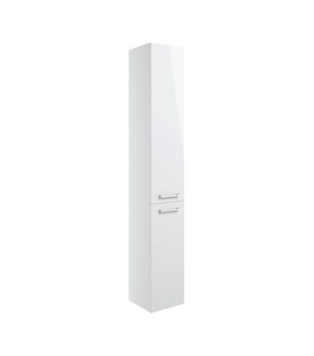 Avon 350mm Floor Standing 2 Door Tall Unit - White Gloss