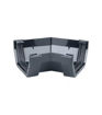 Wavin Osma SquareLine 4T999B Fabricated Angle Black