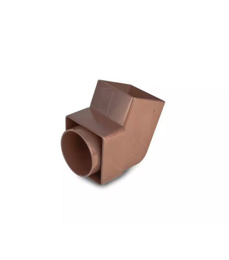 Wavin Osma SquareLine 4T826N Offset Bend Spigot Brown