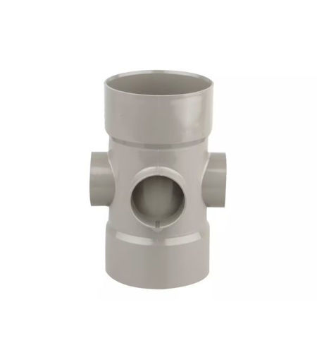 Wavin OsmaSoil 4S586E Bossed Pipe 4 Boss Olive