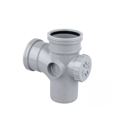 Wavin OsmaSoil 4S502G Access Branch - Grey