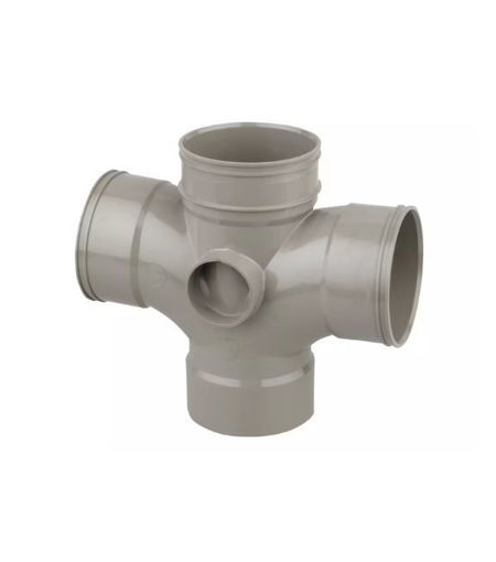 Wavin OsmaSoil 4S430E SW/S Double Branch 87.5 deg 110mm Olive