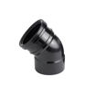 Wavin OsmaSoil 4S363B S/SW Bend 45 deg 110mm Black
