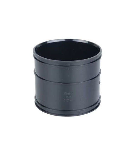 Wavin OsmaSoil 4S104B D/SW Double Socket 110mm Black