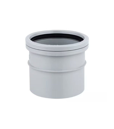 Wavin OsmaSoil 3S124G  Ring Seal/Solvent Weld Single Socket 82mm Grey
