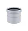 Wavin OsmaSoil 3S124G  Ring Seal/Solvent Weld Single Socket 82mm Grey