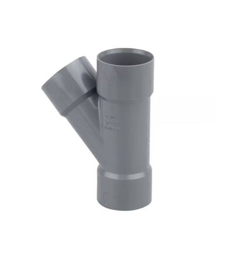 Wavin Osma Solvent 2Z210G 50mm Tee 45 Grey