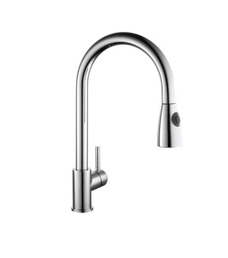 Kartell Optima Pull Out Kitchen Sink Mixer - Smooth Body