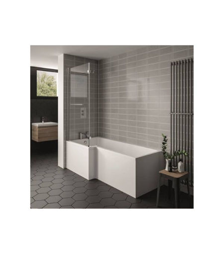 Kartell Elite L Shaped Bath 1700mm x 850/700mm Left Hand