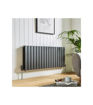Kartell Boston Double Radiator 600mm x 910mm Horizontal - Textured Grey