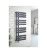 Kartell Oregon Designer Towel Radiator 1180mm x 500mm - Textured Grey
