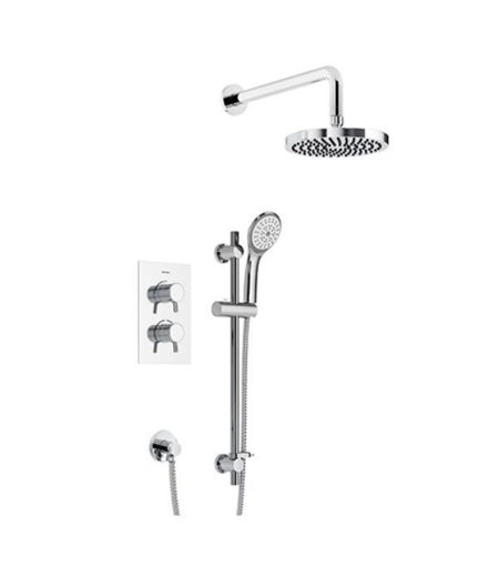 Bristan Prism Thermostatic Mixer Shower - Concealed with Adjustable & Fixed Head PRISM SHWR PK2