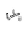 Pegler Mercia WH/Lshiled Straight Rad Valve C/w Pushfit Elbows