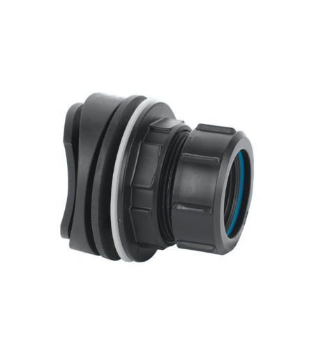 McAlpine 1¼" Mechanical Soil and Rainwater Pipe Boss Connector (Black) BOSSCONN1.25BL