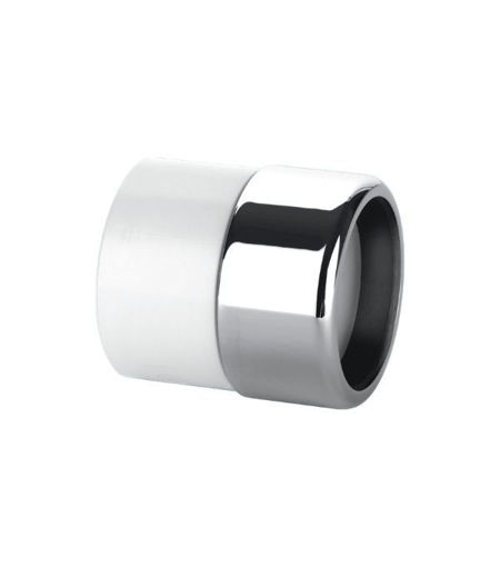 1½" x 42/43mm Chrome Plated Brass Compression Straight Connector x ABS Solvent Weld