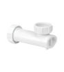 MCALPINE WASH HAND BASIN SPACE SAVER WITH SELF-CLOSING WASTE VALVE WHITE 32 X 32MM