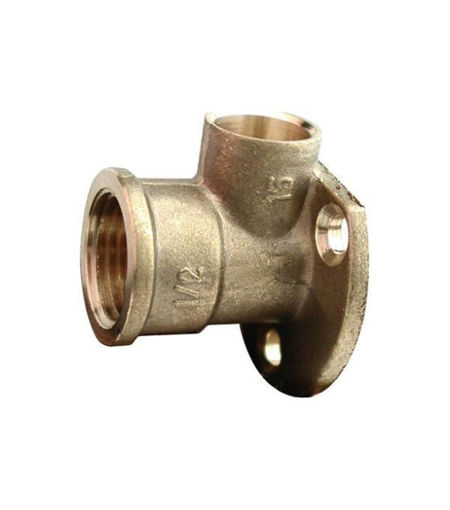 End Feed  15mm x 1/2" Wall Plate Elbow