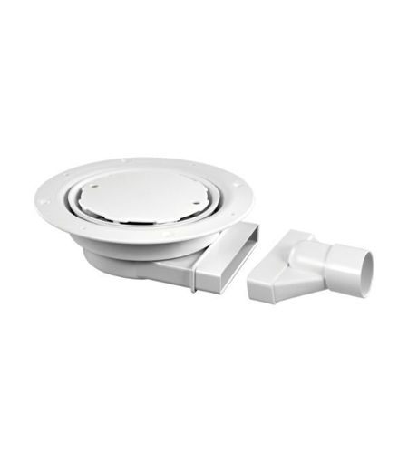 VSG52SL-WH - McAlpine - Slimline Floor Gully w/ NRV - White Cover