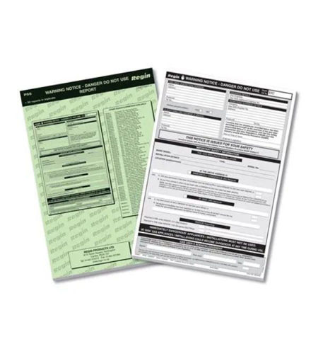Regin Warning / Advice Note Pad REGP55