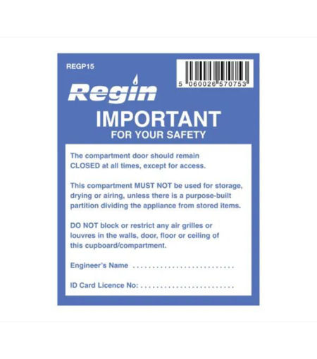 Regin Important Compartment Sticker REGP15