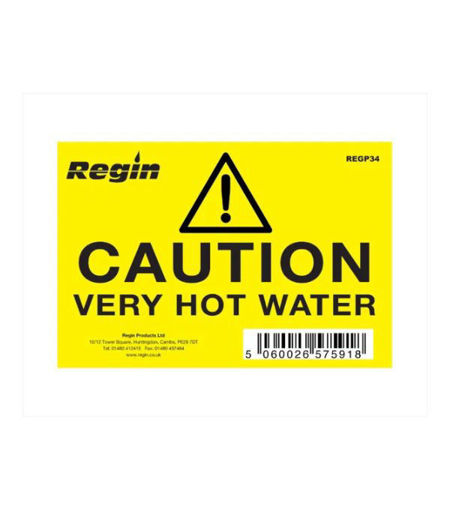 Regin Caution Very Hot Water REGP34