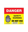 Regin Danger DO NOT USE Sticker / Tag REGP36