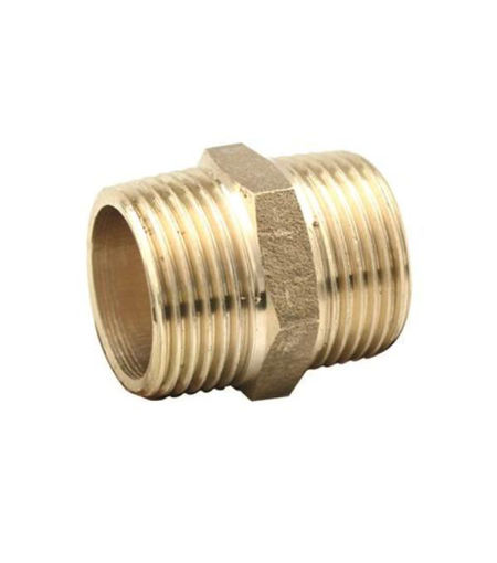 3/4" Brass Hex Nipple