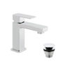 Vado Phase2 Smooth Mini Basin Mixer With Clicker Waste