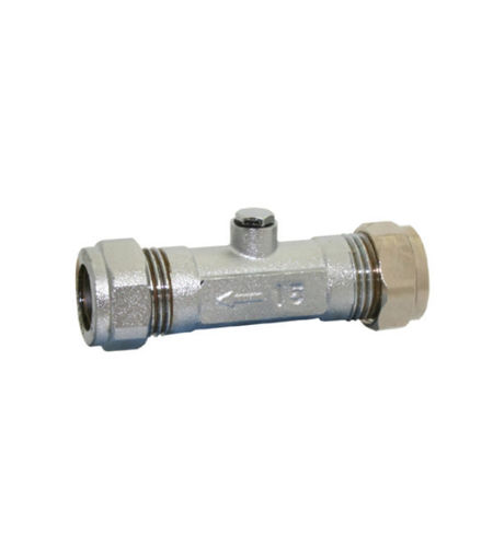 15mm Double Check Valve - Chrome